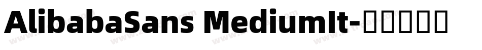 AlibabaSans MediumIt字体转换